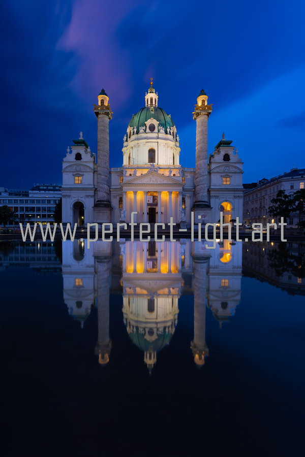 Reflection Karlskirche Vienna